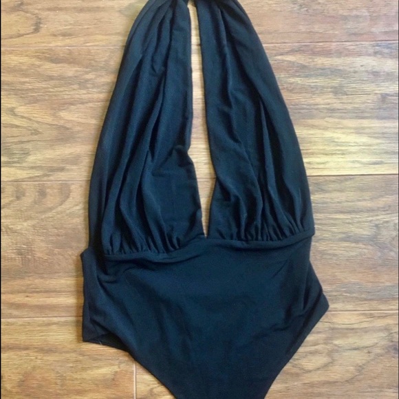 Revamped Tops - REVAMPED BLACK BODYSUIT